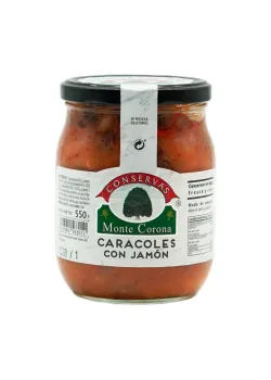 M.CORONA CARACOLES FRASCO CON JAMON