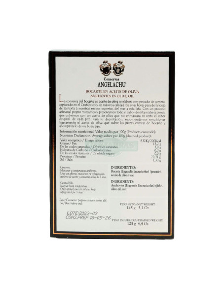 ANGELACHU BOCARTE EN ACEITE