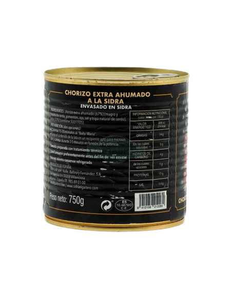 EL GAITERO CHORIZO A LA SIDRA