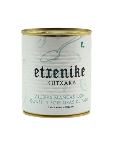 ETXENIKE ALUBIAS CON CONFIT Y FOIE