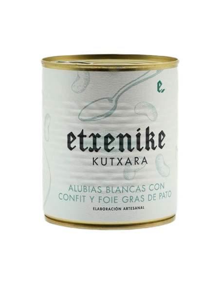 ETXENIKE ALUBIAS CON CONFIT Y FOIE