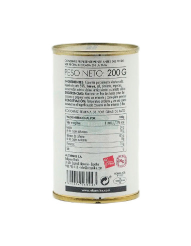 ETXENIKE CODORNIZ CON FOIE