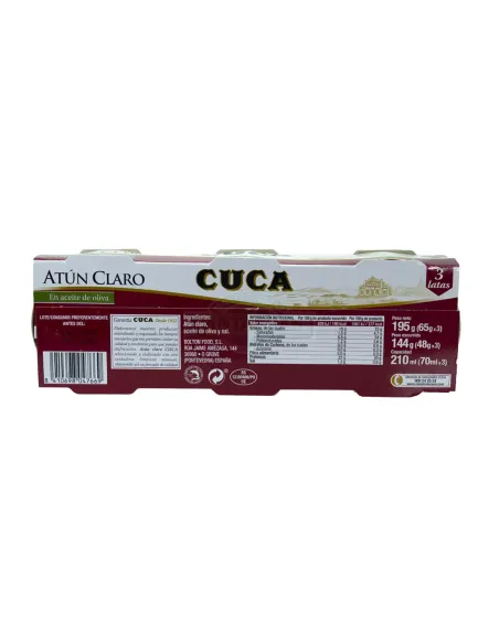 CUCA ATUN CLARO OLIVA PACK 3