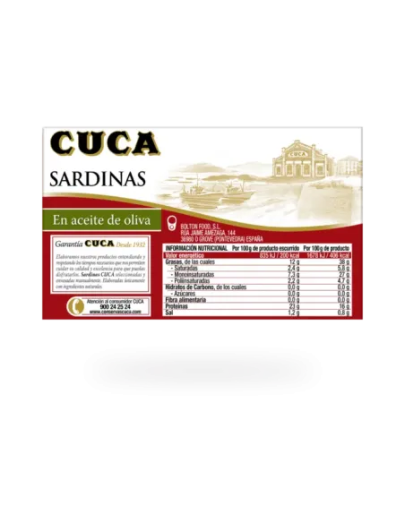 CUCA SARDINAS ACEITE RR-120